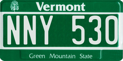 VT license plate NNY530