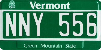 VT license plate NNY556