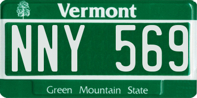 VT license plate NNY569