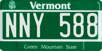 VT license plate NNY588