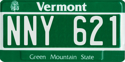 VT license plate NNY621