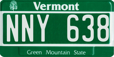 VT license plate NNY638