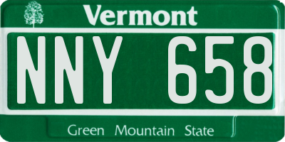 VT license plate NNY658