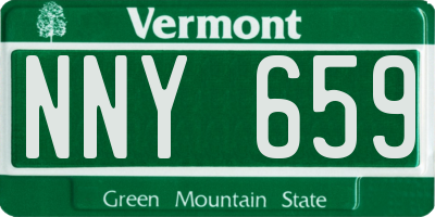 VT license plate NNY659