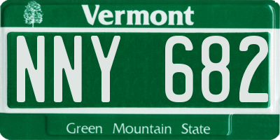 VT license plate NNY682