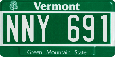 VT license plate NNY691