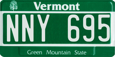 VT license plate NNY695