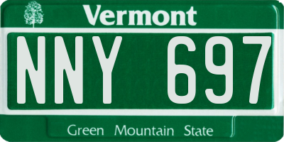 VT license plate NNY697