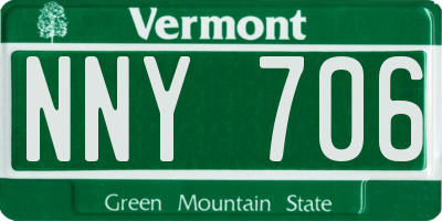 VT license plate NNY706