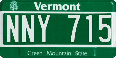 VT license plate NNY715