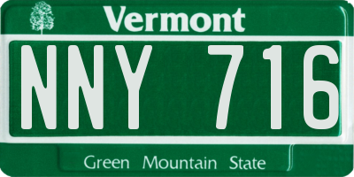 VT license plate NNY716