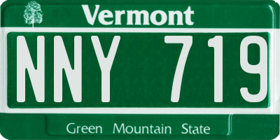 VT license plate NNY719