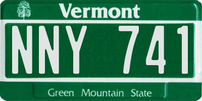 VT license plate NNY741