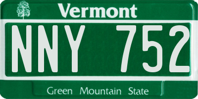 VT license plate NNY752