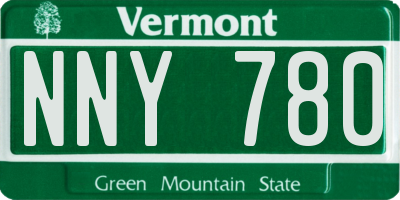 VT license plate NNY780
