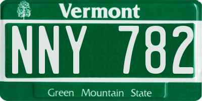 VT license plate NNY782