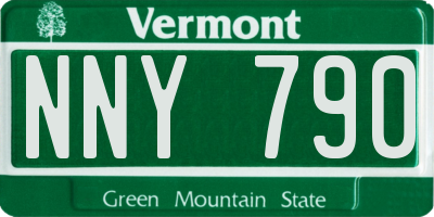 VT license plate NNY790