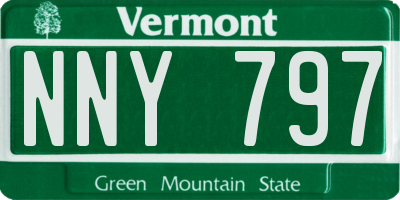 VT license plate NNY797