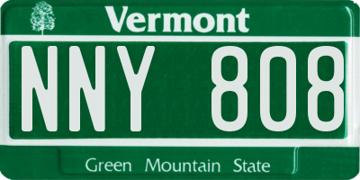 VT license plate NNY808