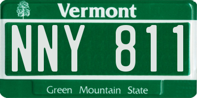 VT license plate NNY811