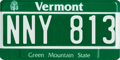 VT license plate NNY813