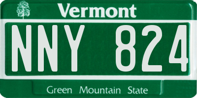 VT license plate NNY824