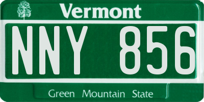 VT license plate NNY856