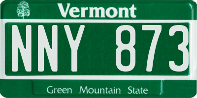 VT license plate NNY873