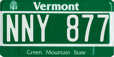 VT license plate NNY877