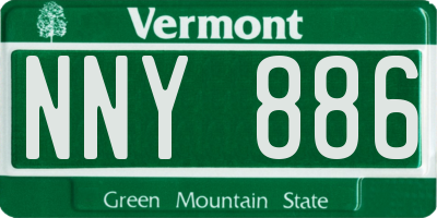 VT license plate NNY886