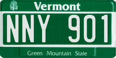 VT license plate NNY901