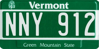 VT license plate NNY912