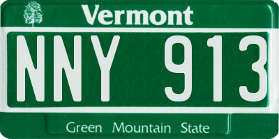 VT license plate NNY913