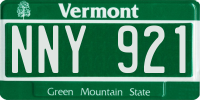 VT license plate NNY921