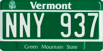 VT license plate NNY937