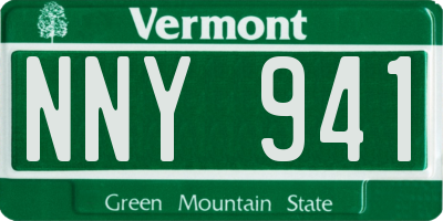 VT license plate NNY941