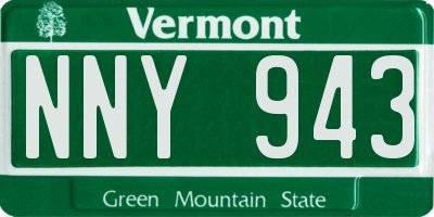 VT license plate NNY943