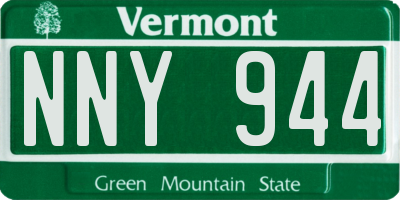 VT license plate NNY944