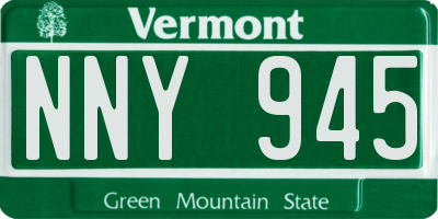 VT license plate NNY945
