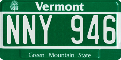 VT license plate NNY946