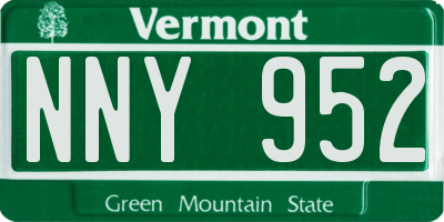 VT license plate NNY952