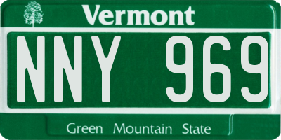 VT license plate NNY969