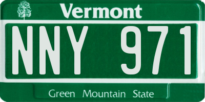 VT license plate NNY971