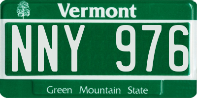 VT license plate NNY976