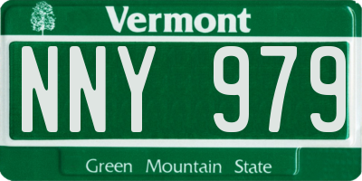 VT license plate NNY979