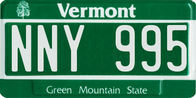 VT license plate NNY995
