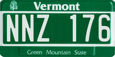 VT license plate NNZ176