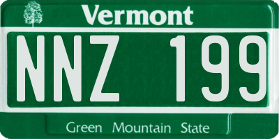 VT license plate NNZ199