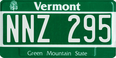 VT license plate NNZ295