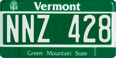 VT license plate NNZ428